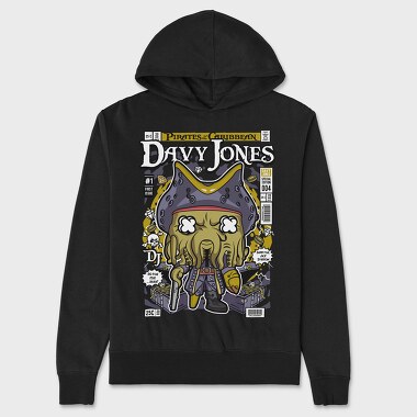 Davy Jones Pirate Treasure, Hanorac Oversize Barbati (Unisex)
