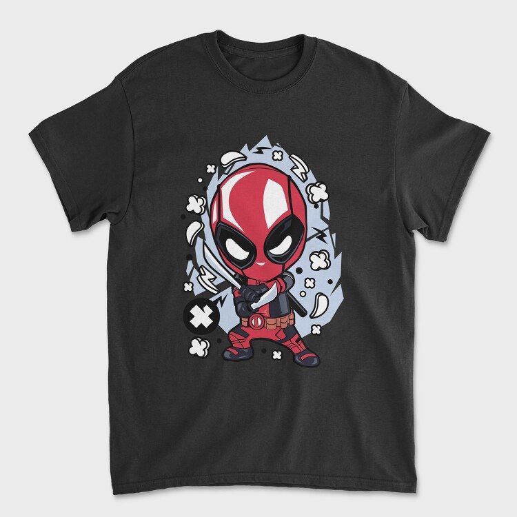 Deadpool Chibi Blade, Tricou Barbati (Unisex)