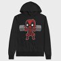 Deadpool Gym Hero, Hanorac Oversize Barbati (Unisex)