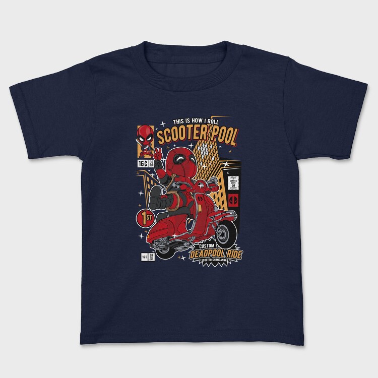 Deadpool Scooter Rider, Tricou Copii