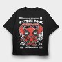 Deadpool Stitch Adventures, Tricou Oversize Barbati (Unisex)