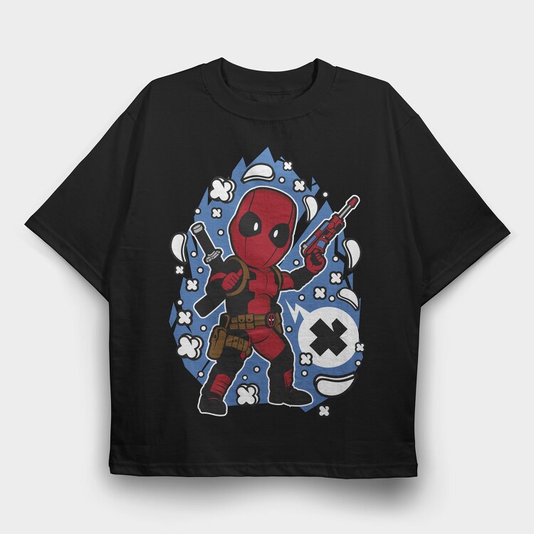 Deadpool X Force, Tricou Oversize Barbati (Unisex)