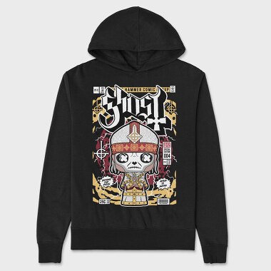 Death Metal Skull, Hanorac Oversize Barbati (Unisex)