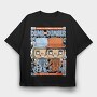 Dumb And Dumber Pop Art, Tricou Oversize Barbati (Unisex)