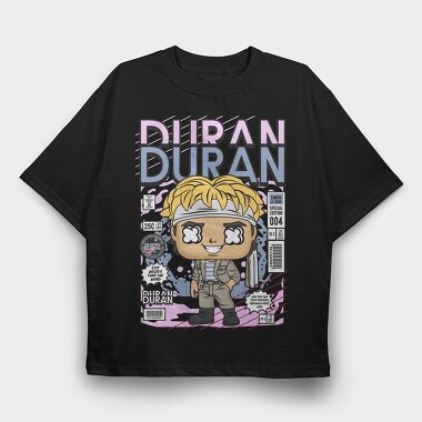 Duran Duran Comic Pop Art, Tricou Oversize Barbati (Unisex)