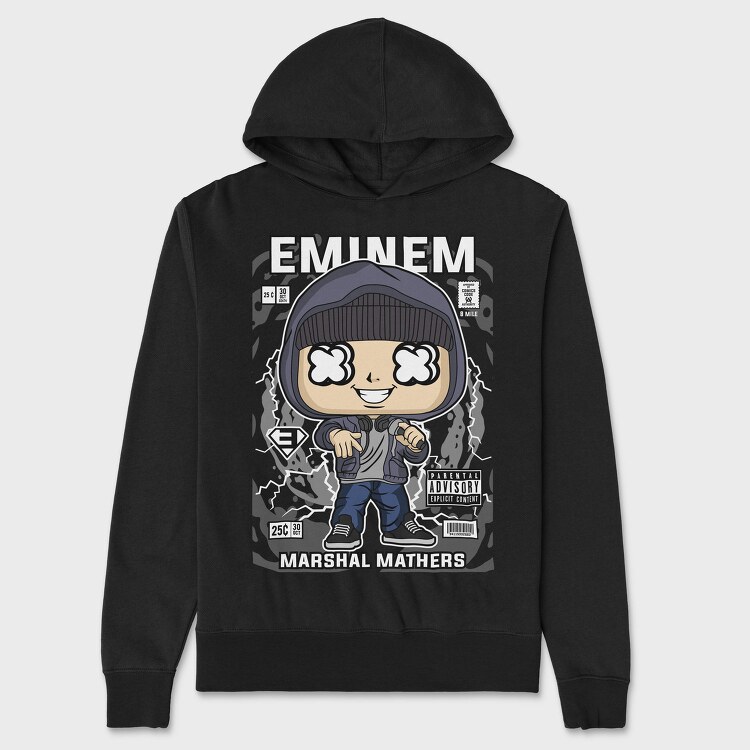 Eminem Pop Vinyl, Hanorac Oversize Barbati (Unisex)