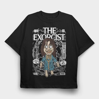 Exorcist Comic Horror, Tricou Oversize Barbati (Unisex)