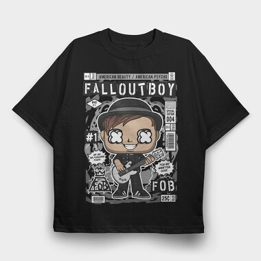 Fallout Boy Comic, Tricou Oversize Barbati (Unisex)