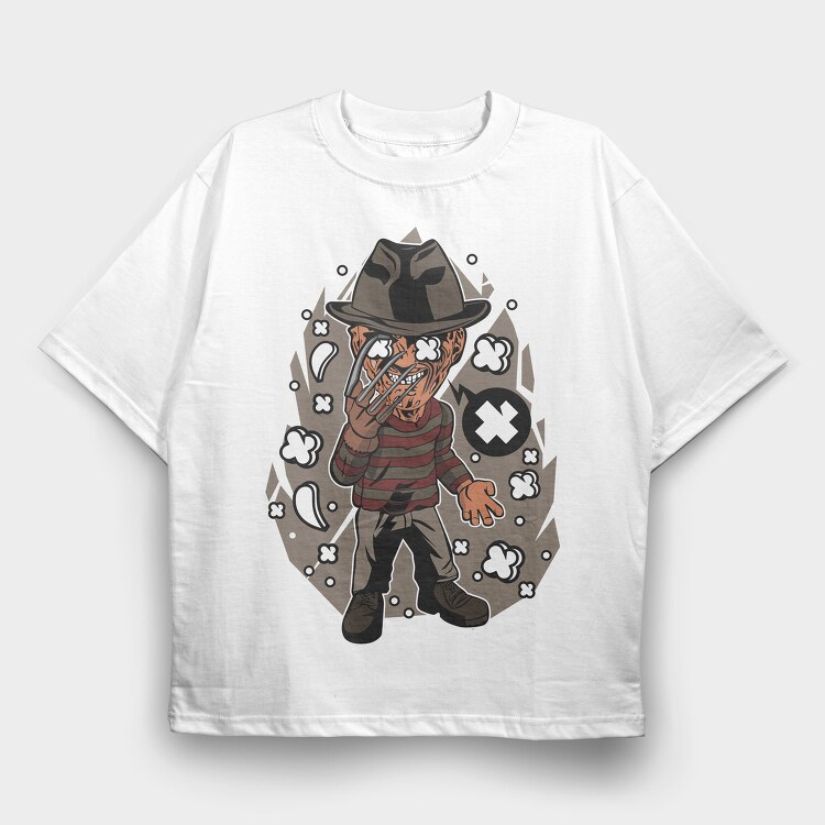 Fearful Freddys Nightmare, Tricou Oversize Barbati (Unisex)