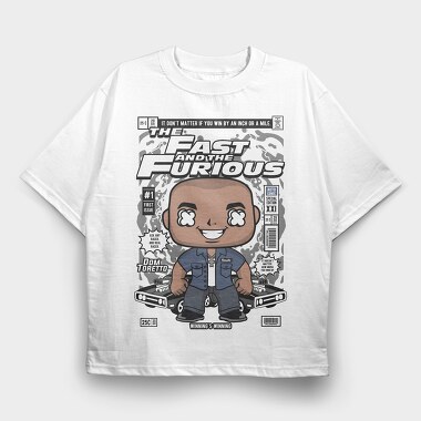 Furious Racer Pop Art, Tricou Oversize Barbati (Unisex)