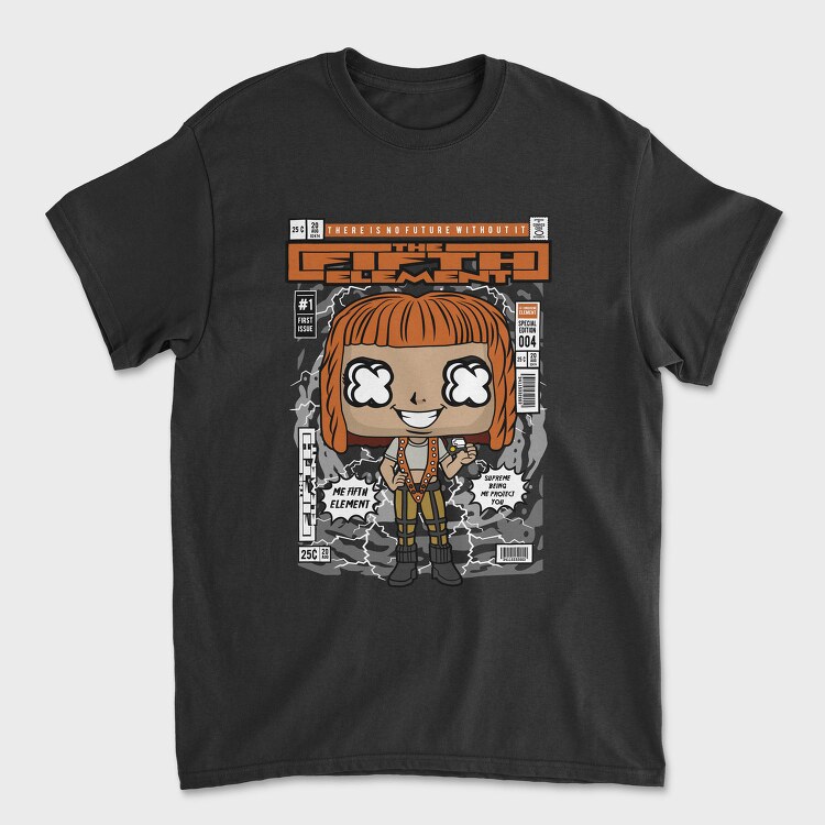 Futuristic Pop Art Girl, Tricou Barbati (Unisex)