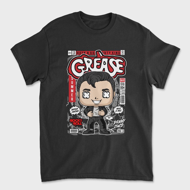 Grease Pop Vinyl, Tricou Barbati (Unisex)