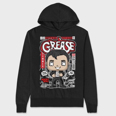 Grease Pop Vinyl, Hanorac Oversize Barbati (Unisex)