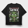 Grinchmas Comic Drop, Tricou Oversize Barbati (Unisex)