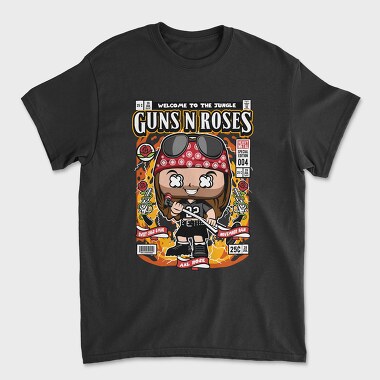 Guns N Roses Chibi, Tricou Barbati (Unisex)