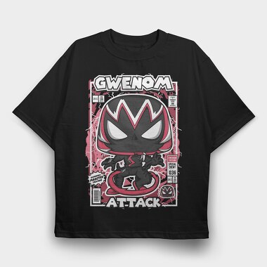 Gwenom Attack, Tricou Oversize Barbati (Unisex)