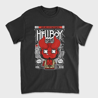 Hellboy Comic Drop, Tricou Barbati (Unisex)