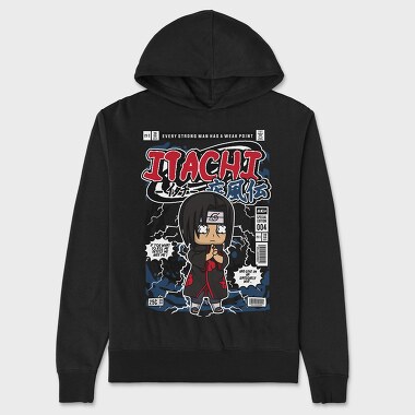 Itachi Chibi Rebellion, Hanorac Oversize Barbati (Unisex)