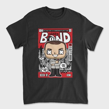 James Bond Comic Pop, Tricou Barbati (Unisex)