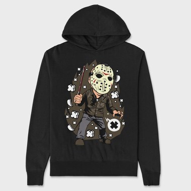 Jason Mask Slasher, Hanorac Oversize Barbati (Unisex)