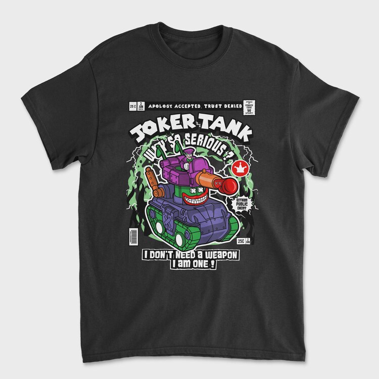 Joker Tank Chaos, Tricou Barbati (Unisex)