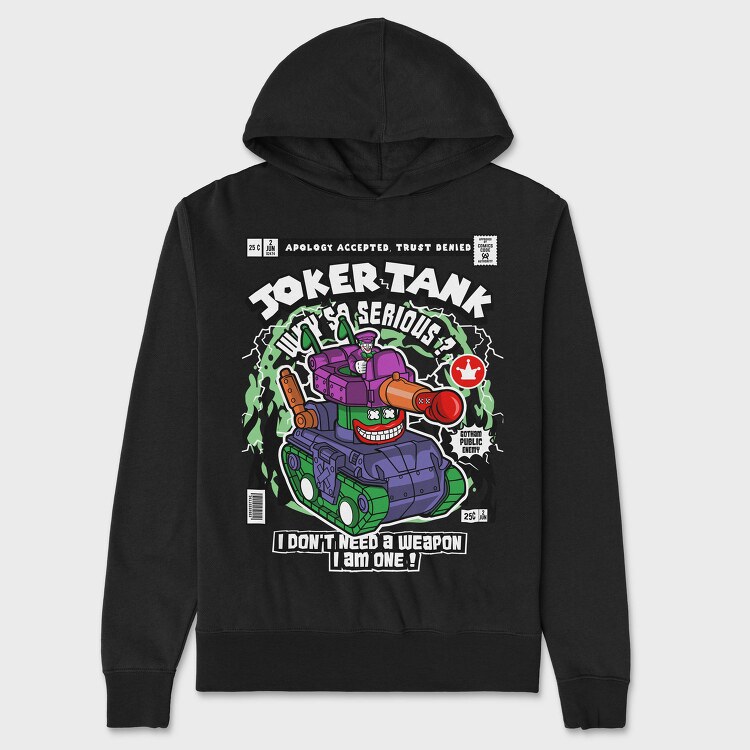 Joker Tank Chaos, Hanorac Oversize Barbati (Unisex)