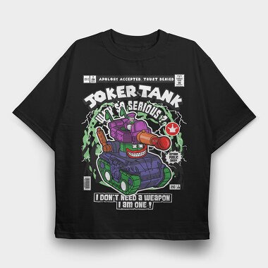 Joker Tank Chaos, Tricou Oversize Barbati (Unisex)