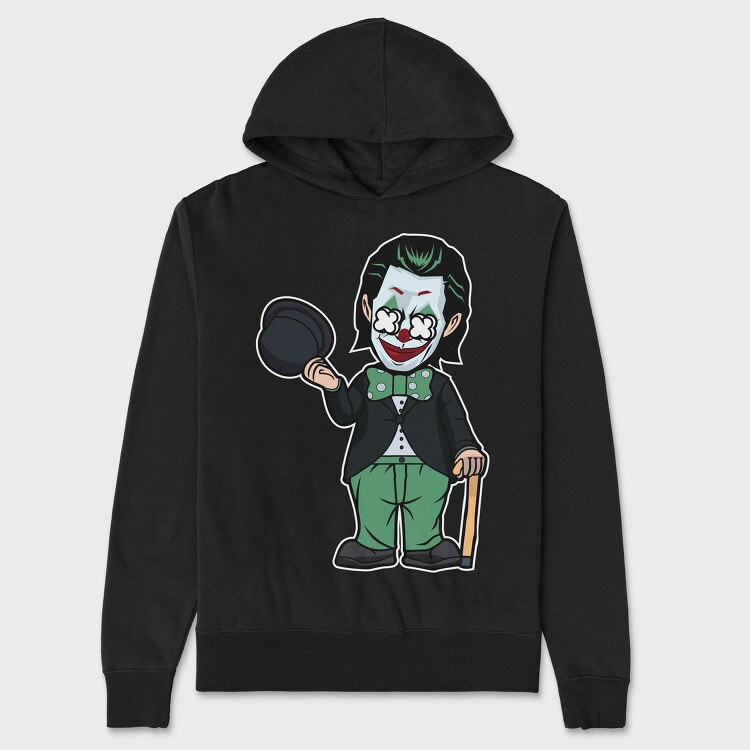Jokers Clown Chic, Hanorac Oversize Barbati (Unisex)