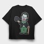 Jokers Clown Chic, Tricou Oversize Barbati (Unisex)
