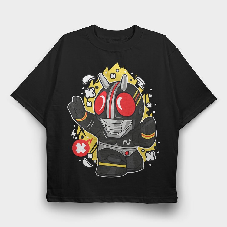 Kamen Rider X, Tricou Oversize Barbati (Unisex)
