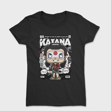 Katana Samurai Pop Art, Tricou Femei