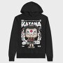 Katana Samurai Pop Art, Hanorac Oversize Barbati (Unisex)