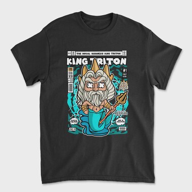 King Tritons Trident, Tricou Barbati (Unisex)
