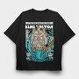 King Tritons Trident, Tricou Oversize Barbati (Unisex)