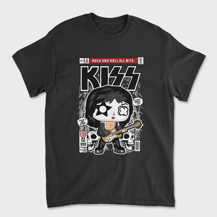 Kiss Rock Roll, Tricou Barbati (Unisex)