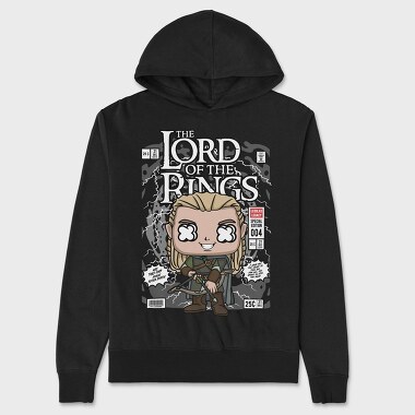 Lord Of The Rings Pop Art, Hanorac Oversize Barbati (Unisex)