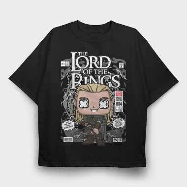 Lord Of The Rings Pop Art, Tricou Oversize Barbati (Unisex)
