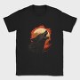 Wolf Howling Moon Red, Tricou Barbati (Unisex)