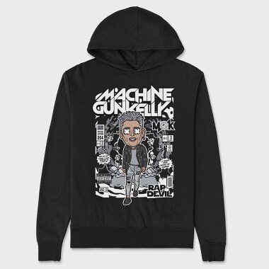 Machine Gun Kelly Rap, Hanorac Oversize Barbati (Unisex)