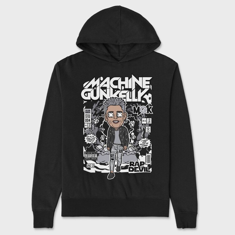 Machine Gun Kelly Rap, Hanorac Oversize Barbati (Unisex)