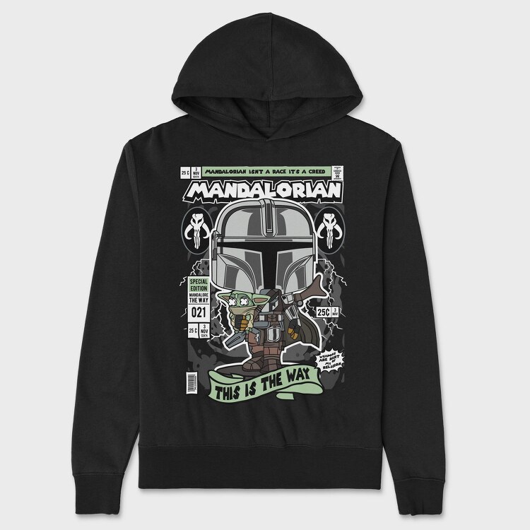 Mandalorian Way, Hanorac Oversize Barbati (Unisex)
