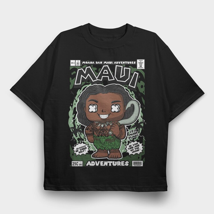 Maui Comic Vibes, Tricou Oversize Barbati (Unisex)