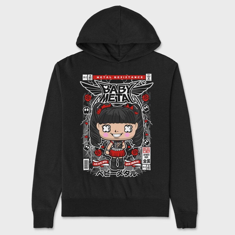 Metal Baby Kawaii, Hanorac Oversize Barbati (Unisex)