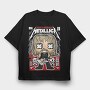 Metallica Rockstar, Tricou Oversize Barbati (Unisex)