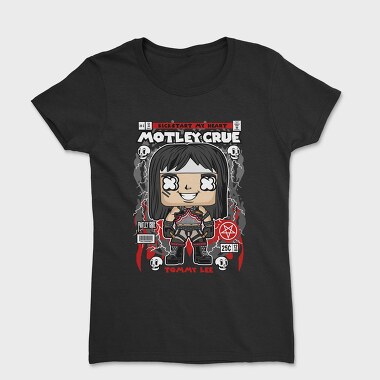 Motley Crue Pop Art, Tricou Femei