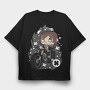 Motorcycle Chibi Rebellion, Tricou Oversize Barbati (Unisex)