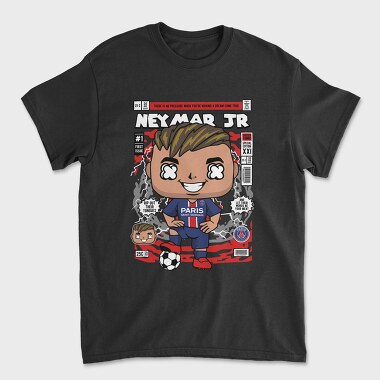 Neymar Jr Comic Style, Tricou Barbati (Unisex)