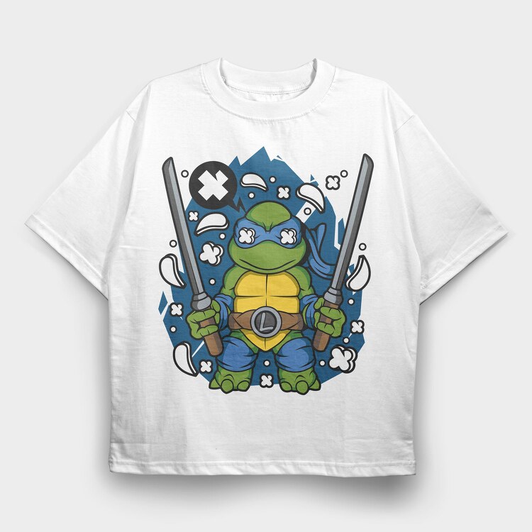 Ninjaturtle Warrior, Tricou Oversize Barbati (Unisex)
