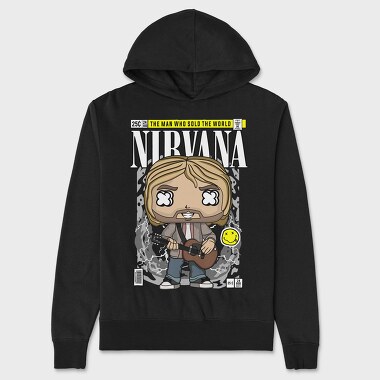 Nirvana Pop Icon, Hanorac Oversize Barbati (Unisex)