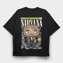 Nirvana Pop Icon, Tricou Oversize Barbati (Unisex)